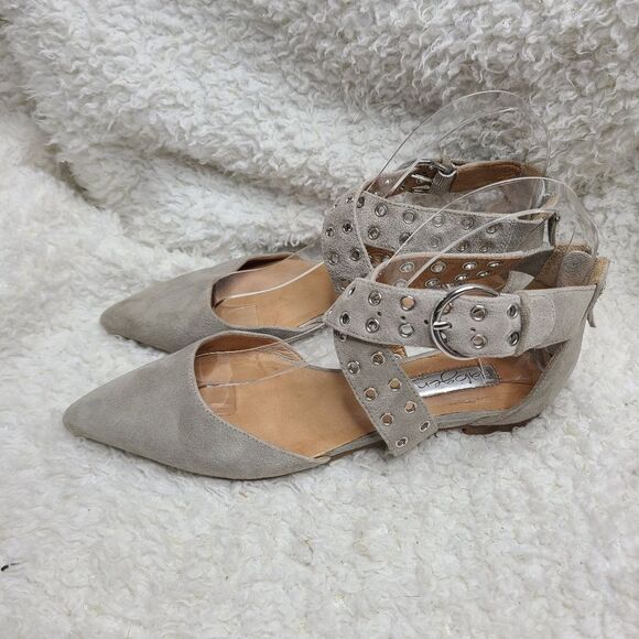 Halogen Molly pointy toe suede‎ leather flats sz 6 - Picture 4 of 6